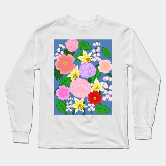 Bouquet of Flowers Long Sleeve T-Shirt by BelovedDesignsByAimee